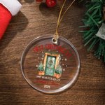Personalised Christmas House Door Acrylic Ornament with Names and Address Home Decor Christmas Gift for Family Friends New Home Movers