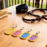 Personalized Multicolor Name ID Horse Emergency Tag with Text Horse Harness Decor Birthday Gift for Horse Owners