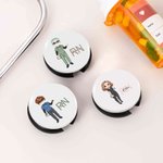 Gepersonaliseerde Cartoon Verpleegster Karakter Stethoscoop ID Tag met Titel en Naam Verpleegkundige Week Waardering Gift voor Medisch Personeel