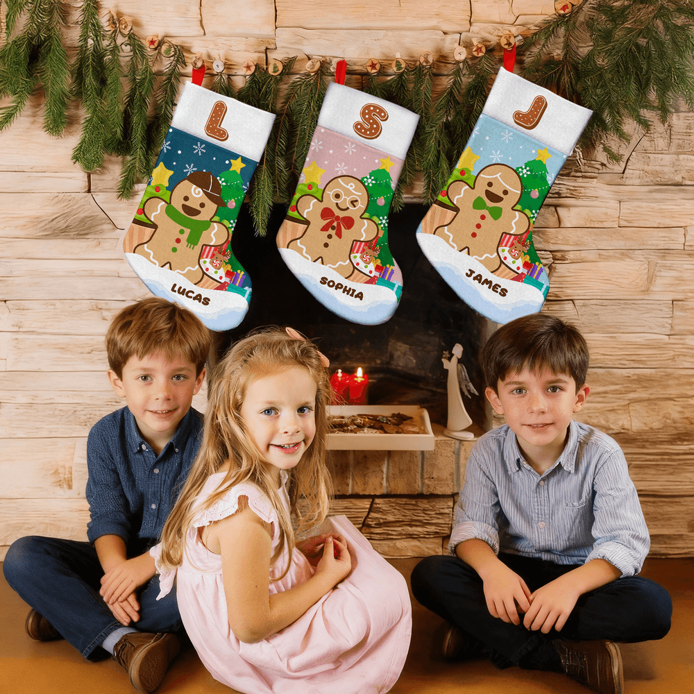 Personalisierter Nikolausstrumpf mit Initialen