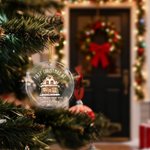 Personalized First Christmas At House Acrylic Ornament with Names Address and Year Tree Decor Christmas Gift for Family Friends New Home Movers