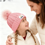 Personalized Cartoon Character Cute Pom-Pom Soft Knitted Beanie Hat with Name Winter Accessory Birthday Gift for Boys Girls