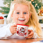 Personalized Christmas Fantasy Unicorn 12 oz Enamel Mug with Name Christmas Gift for Family Kids