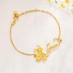 Pulsera personalizada Marsupilami con cola y nombre Cumpleaños Aniversario Regalo para amigo Familia | Callie × Marsupilami