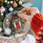 Personalised Christmas House Door Acrylic Ornament with Names and Address Home Decor Christmas Gift for Family Friends New Home Movers