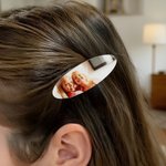 Personalized Oval Pet Portrait Photo Hair Clip Barrettes Cute Hair Accessory Birthday Christmas Gift for Girl Friend Mother