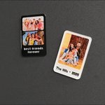 Personalized 1-2 Photos Frame Style Multicolour Fridge Magnet with Text Home Decor Birthday Christmas Gift for Couples Family Pet Lovers