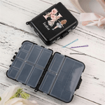 Personalized Flower Ballet Girl Initial Hair Clip Storage Box with Name Dance Competition Team Anniversary Gift for Ballet Dancers