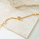 Bracelet Minimaliste Personnalisé Zircon Initial Anniversaire Noël Cadeau de Mariage pour Amies Amis Demoiselles d'Honneur