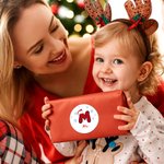 Flocon de Neige Personnalisé Bonnet de Père Noël Initial Etiquettes imperméables avec nom Décor de Noël Fête Favors pour les enfants