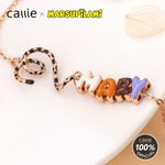 Personalized Yellow-Spotted Long Tailed Marsupilami Bracelet with Letter Birthday Anniversary Gift for Her Girlfriend | Callie × Marsupilami®