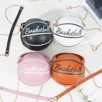 Bolsa esférica personalizada estilo baloncesto con inicial Uso diario deportivo Día del partido Regalo de Navidad para chica amante del baloncesto