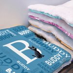 Personalized Multicolor 3D Cartoon Dog Cat Soft Pet Mat with Name Pet Birthday Adoption Anniversary Christmas Gift for Pet Lovers Owners