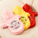 Distintivo personalizzato Disegno della linea dell'animale domestico Felpa con cappuccio morbida e calda per cani con testo e nome Regalo di compleanno per il padrone dell'animale domestico