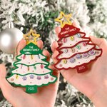 Ornement personnalisé en bois avec nom pour arbre de Noël Cadeau de Noël pour la famille et les amis