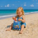 Asciugamano da spiaggia personalizzato con nome e carino animale marino in 3D ad asciugatura rapida morbido e oversize regalo per ragazzi