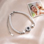Personalized Cross Photo Projection Bracelet with 100 Languages I Love You Dainty Jewelry  Birthday Anniversary Gift for Christians