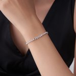 Personalized Simple Multiple Name Tennis Bracelet Dainty Jewelry Mother's Day Birthday Anniversary Gift for Women Tennis Lover