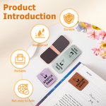 Personalised Praying Hands PU Leather Magnetic Bookmark Clip with Title and Name Reading Supplies Day of Prayer Gift for Christians Bookworms