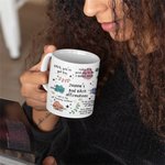 Personalized Bad Bitch Affirmations 11 oz 15 oz Ceramic Coffee Mug with Name Daily Use Birthday Gift for Office Workers