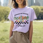 Personalised Pencil Rubber 100% Cotton Soft Crewneck Teacher T-shirt with Name and Text Back to School Appreciation Gift for Teacher