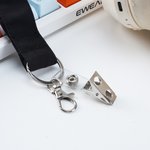 Personalized Apple Design ID Badge Lanyard with Embroidered Text Appreciation Teacher's Day Gift for Teacher