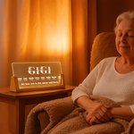 Luce notturna a LED in acrilico con titolo floreale personalizzato, 1-8 nomi, date e base in legno, regalo di Natale per la famiglia.