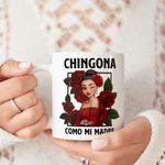 Personalized Rose 3D Style Character Clipart 11 oz 15 oz Ceramic Coffee Mug with Name Daily Use Home Decor Anniversary Birthday Gift for Mother Wife