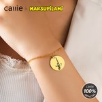 Personligt cirkulärt sött svansstudsande Marsupilami-armband med namn Födelsedags- och jubileumsgåva till vän familj | Callie × Marsupilami®