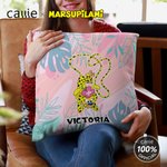 Personalized Cute Long Tailed Marsupilami Throw Pillow Cover Home Decor Birthday Christmas Gift for Kids | Callie × Marsupilami®