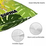 Personalized Cute Long Tailed Marsupilami Throw Pillow Cover Home Decor Birthday Christmas Gift for Kids | Callie × Marsupilami®