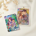 Personalized Funny Classic TCG Poke Card with Photo Glitter Anniversary Game Card Celebrating Wedding Birthday Gift for Couple Newlywed