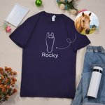 Personalized Cute Horse Face Photo Multicolour T-shirt Sweatshirt Hoodie with Embroidered Name Equestrian Birthday Gift for Horse Lovers