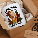 Personalized Rose 3D Style Character Clipart 11 oz 15 oz Ceramic Coffee Mug with Name Daily Use Home Decor Anniversary Birthday Gift for Mother Wife