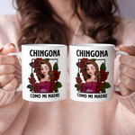 Personalized Rose 3D Style Character Clipart 11 oz 15 oz Ceramic Coffee Mug with Name Daily Use Home Decor Anniversary Birthday Gift for Mother Wife