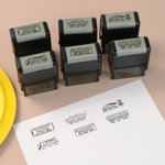 Timbro personalizzato per il golf a disco con testo e nome in inchiostro nero Attività all'aperto Regalo di compleanno per gli amanti del golf a disco