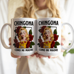 Personalized Rose 3D Style Character Clipart 11 oz 15 oz Ceramic Coffee Mug with Name Daily Use Home Decor Anniversary Birthday Gift for Mother Wife