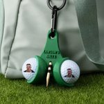 Personalized 3D Printed Funny Golf Ball Holder and Tee Holder with Clip and Text Golf Accessory Sports Birthday Gift for Golf Lovers