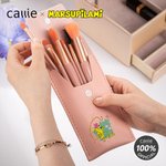 Personalized Cute Tail-Bouncing Marsupilami Makeup Brush Bag with 8 Pcs Makeup Brushes Birthday Wedding Gift for Women | Callie × Marsupilami®