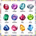 Personalized Hip-Hop Girl Teddy Bear Birthstone Large Capacity PU Leather Makeup Bag with Name Gift for Women Black Queen Hip-Hop Lovers