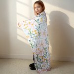 Coperta per neonati personalizzata con nome ricamato e sfondo a pois Regalo di compleanno per la festa del bebè per neonati, bambini e bambine