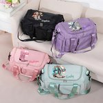 Gioielli vintage personalizzati Stivali da cowboy Borsa da viaggio grande a più scomparti con nome e tracolla Regalo di compleanno da viaggio per donne cowgirls