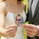 Personalized Funny Classic TCG Poke Card with Photo Glitter Anniversary Game Card Celebrating Wedding Birthday Gift for Couple Newlywed
