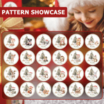 Personalized Cute Cartoon Forest Animals Christmas Countdown Waterproof Stickers with Name Gift Decoration Christmas Gift for Boys Girls