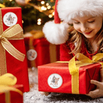 Personalized Cute Cartoon Forest Animals Christmas Countdown Waterproof Stickers with Name Gift Decoration Christmas Gift for Boys Girls