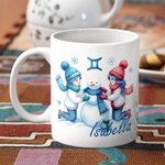 Personalized Twelve Constellations 11 oz 15 oz Ceramic Coffee Mug with Name Daily Use Christmas Gift for Family Friends