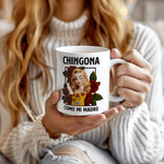 Personalized Rose 3D Style Character Clipart 11 oz 15 oz Ceramic Coffee Mug with Name Daily Use Home Decor Anniversary Birthday Gift for Mother Wife