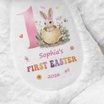 Uova di Pasqua personalizzate Peter Rabbit Peluche carino con nome e anno Primo regalo di Pasqua per bambini