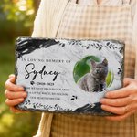 Personalised Pet Memorial Photo Garden Stone with Name and Year Courtyard Decor Pet Keepsake Gift for Pet Owners Garden Lovers