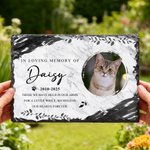 Personalised Pet Memorial Photo Garden Stone with Name and Year Courtyard Decor Pet Keepsake Gift for Pet Owners Garden Lovers